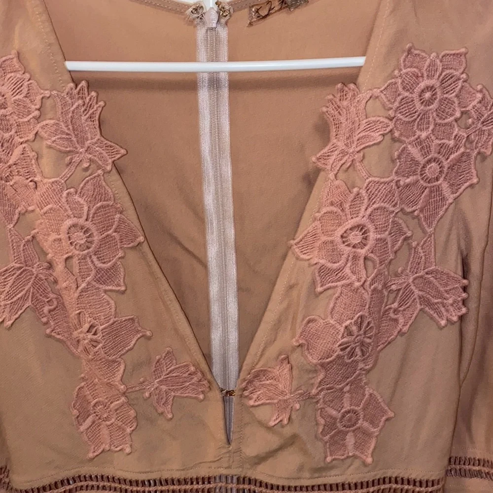 For Love And Lemons Pink Lace Romper - Picture 5 of 10